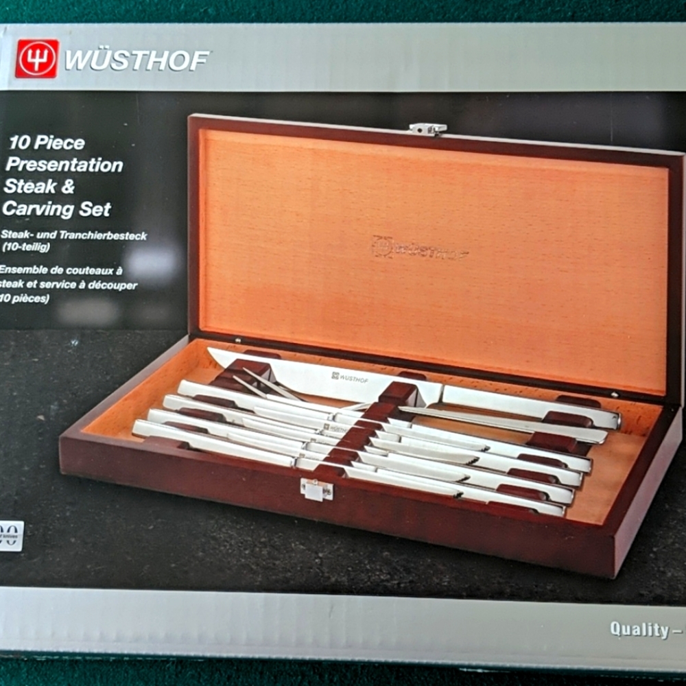 Wusthof 10 Piece Carving Kit-New In box
